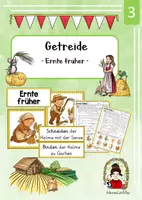 Vorschau - Arbeitsblätter - Getreide Ernte früher - Deckblatt