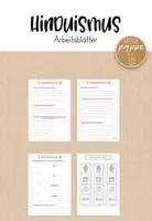 Vorschau - Arbeitsblätter - Arbeitsblätter Hinduismus / Weltreligionen - Deckblatt