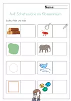 Vorschau - Arbeitsblätter - Klassenzimmer Schatzsuche_Schulanfag_Vorschule - Seite 1