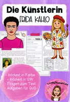 Vorschau - Arbeitsblätter - Materialpaket: Frida Kahlo im Herbst - Deckblatt