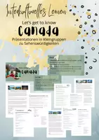 Vorschau - Arbeitsblätter - Canada - Group Puzzle - Sights - Einführung - Deckblatt