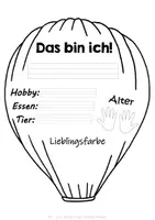 Vorschau - Mal- und Bastelvorlagen - Geburtstagskalender - Heißluftballon (mit Bastelanleitung) - Seite 3