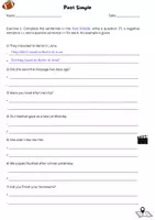 Vorschau - Arbeitsblätter - Past Simple Grammar Training - Seite 1