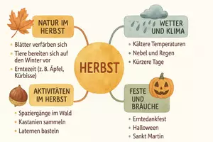 Vorschau - Arbeitsblätter - Arbeitsblatt "Herbst" + Onlineübung & MP3 + Mindmap + Infografik - Seite 3