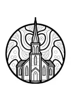 Vorschau - Mal- und Bastelvorlagen - Mandalas Thema Kirchen - Grundschule - Bastelvorlagen - Seite 2