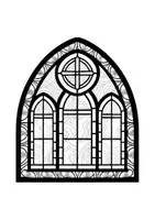 Vorschau - Mal- und Bastelvorlagen - Mandalas Thema Kirchenfenster - Grundschule - Bastelvorlagen - Seite 1