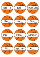 Vorschau - Spiele - Wörter mit tz Sortierspiel Basketball - Seite 2