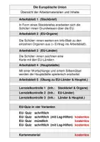 Vorschau - Arbeitsblätter - Die Europäische Union - Seite 1