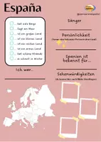 Vorschau - Arbeitsblätter - Steckbrief España Spanien - Seite 2