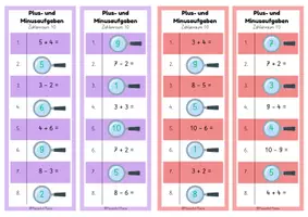 Vorschau - Spiele - Partnerarbeit: Plus und Minus ZR 10 (Klasse 1) - Seite 3