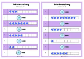 Vorschau - Spiele - Partnerarbeit: Zahldarstellung ZR 10 (Klasse 1) - Seite 3
