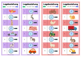 Vorschau - Fördermaterial/Inklusion - Partnerarbeit: Lagebeziehung (Klasse 1) - Seite 3