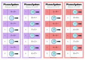 Vorschau - Spiele - Partnerarbeit: Plusaufgaben ZR 20 mit ZÜ (Klasse 1) - Seite 3
