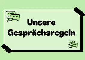 Vorschau - Poster - Gesprächsregeln Wortkarten - Classroommanagement - Seite 1