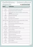 Vorschau - Spiele - Vocabulary Definitions Intercultural Aspects - Seite 1