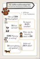 Vorschau - Bildkarten - 40 Affirmationskarten - Hundemotiv - Deckblatt