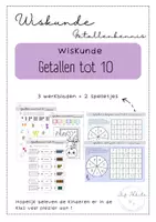 Voorbeeld - Getallen tot 10 werkblad - Voorblad