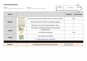 Vorschau - Stundenentwürfe - Bildbeispiel mit Rückmeldungsbeleg für den Kunstunterricht - Seite 1