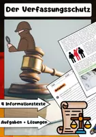 Vorschau - Arbeitsblätter - Der Verfassungsschutz: Demokratie schützen, Extremismus erkennen - Deckblatt