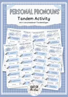 Vorschau - Aufgabenkarten - Tandem Activity Personal Pronouns - Deckblatt