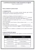 anteprima - Esercizi - Le attività economiche in Italia: Scopriamo le regioni! - Pagina 1