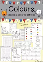 Vorschau - Spiele - Colours - Activities / Wortschatzarbeit (differenziert) - Deckblatt