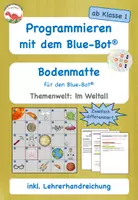 Vorschau - Aufgabenkarten - Blue-Bot® - Bodenmatte Weltall - Deckblatt