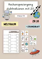 Vorschau - Arbeitsblätter - Rechenspaziergang - Subtraktion im ZR 20 mit Zehnerübergang - Deckblatt