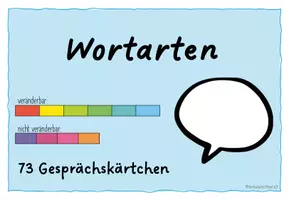 Vorschau - Spiele - Gesprächskärtchen: Wortarten - Seite 1
