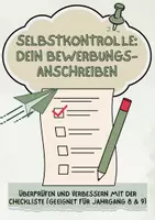 Vorschau - Arbeitsblätter - Selbstkontrolle: Dein Bewerbungsanschreiben (Checkliste) - Deckblatt