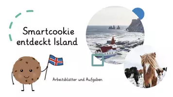 Vorschau - Arbeitsblätter - Smartcookie enteckt Island Präsentation + Arbeitsblätter - Seite 1