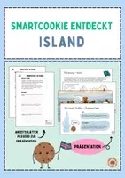 Vorschau - Arbeitsblätter - Smartcookie enteckt Island Präsentation + Arbeitsblätter - Deckblatt