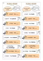Vorschau - Aufgabenkarten - Tandem Activity Plural Nouns (Grammar) - Seite 2