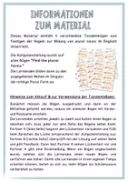 Vorschau - Aufgabenkarten - Tandem Activity Plural Nouns (Grammar) - Seite 1