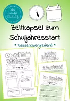 Vorschau - Arbeitsblätter - Zeitkapsel für das neue Schuljahr: Selbstreflexion, Lernziele und Zukunftsbrief - Deckblatt