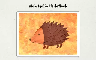 Vorschau - Stundenentwürfe - Igel im Herbstlaub Collage Kunst Klasse 1/2 - Seite 2