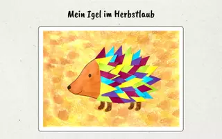 Vorschau - Stundenentwürfe - Igel im Herbstlaub Collage Kunst Klasse 1/2 - Seite 3