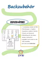 Vorschau - Präsentationen/Tafelbilder - Wörterbuch Backzubehör mit Erklärvideo - Deckblatt