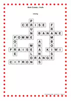Vorschau - Spiele - Mots Croisés Fruits - Obst / Früchte auf Französisch - Seite 3