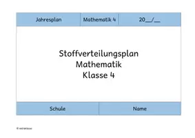 Vorschau - Stundenentwürfe - Jahresplan Stoffverteilungsplan - Mathe (Klasse 1-4) - Sparpaket - Seite 2
