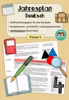 Vorschau - Lehrpläne/Lehrermaterial - Jahresplan Stoffverteilungsplan Deutsch (Klasse 4, Bayern) - Deckblatt
