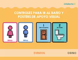 Vista previa - Decoración del aula - Controles y apoyos visuales para ir al baño - página 1