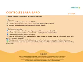 Vista previa - Decoración del aula - Controles y apoyos visuales para ir al baño - página 2