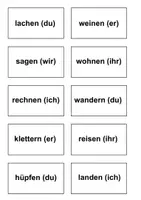 Vorschau - Stationenlernen - Verben Karten - Seite 1