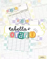 anteprima - Altro tipo di materiale - Tabella ORARIO scolastico (lun-ven 8h) - Pagina di copertina