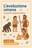 anteprima - Presentazioni / Lavagne - Evoluzione dell'uomo: le prime specie umane - Pagina di copertina
