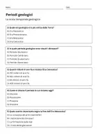 anteprima - Quiz - Quiz: Periodi geologici, la scala temporale geologica - Pagina 1