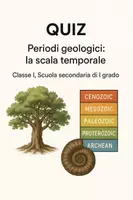 anteprima - Quiz - Quiz: Periodi geologici, la scala temporale geologica - Pagina di copertina