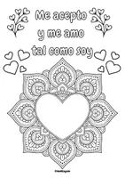 Vista previa - Manualidades / Dibujos para colorear - 12 Mandalas para colorear con afirmaciones positivas - página 1