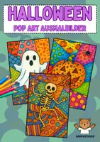 Vorschau - Mal- und Bastelvorlagen - Halloween Pop Art Ausmalbilder (Kunst / Vertretung) - Deckblatt